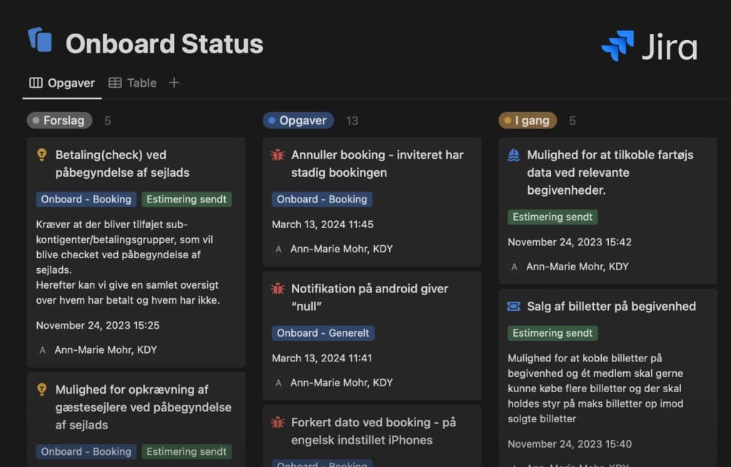 Adminsoftware til sejlklubber Sådan arbejdede vi